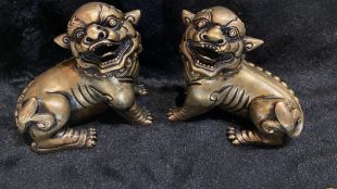 銅製神獸銅像 ( 獅子 )