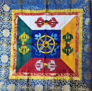 十字杵錦織桌布