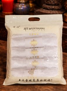 白色絲質哈達10呎(1組5條)