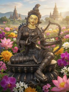 作明佛母 (咕嚕咕列)佛像 15公分高